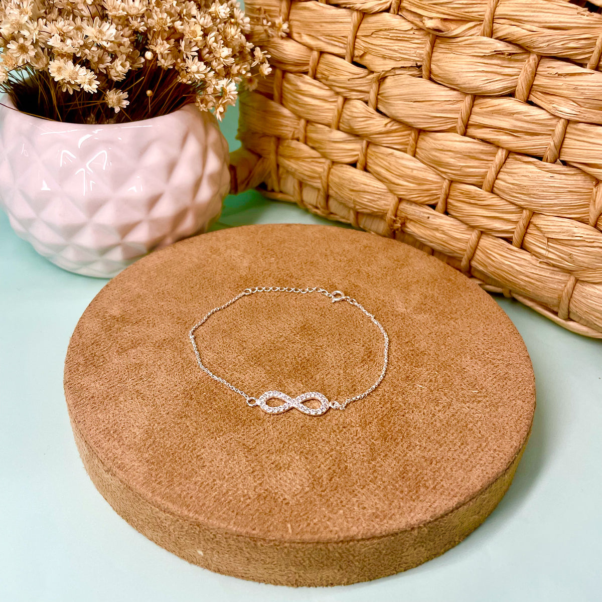 Pulseira Luza do Infinito com Zircônia em Prata 925