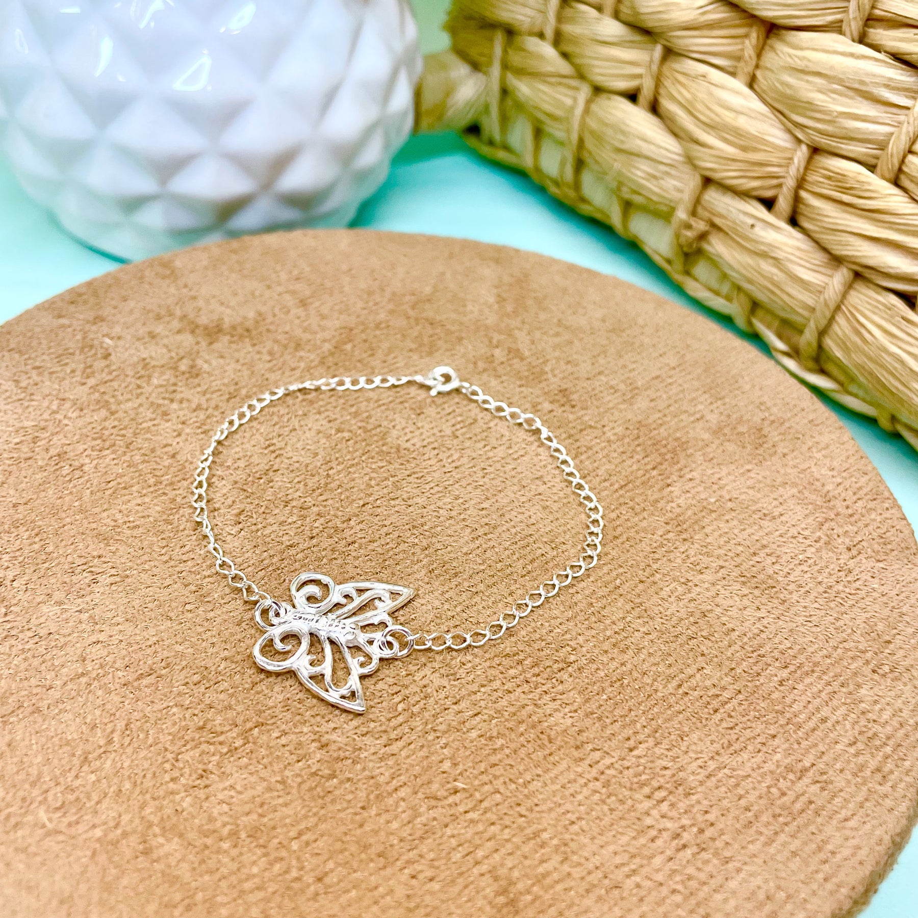 Pulseira Borboleta Luza Vazada em Prata 925