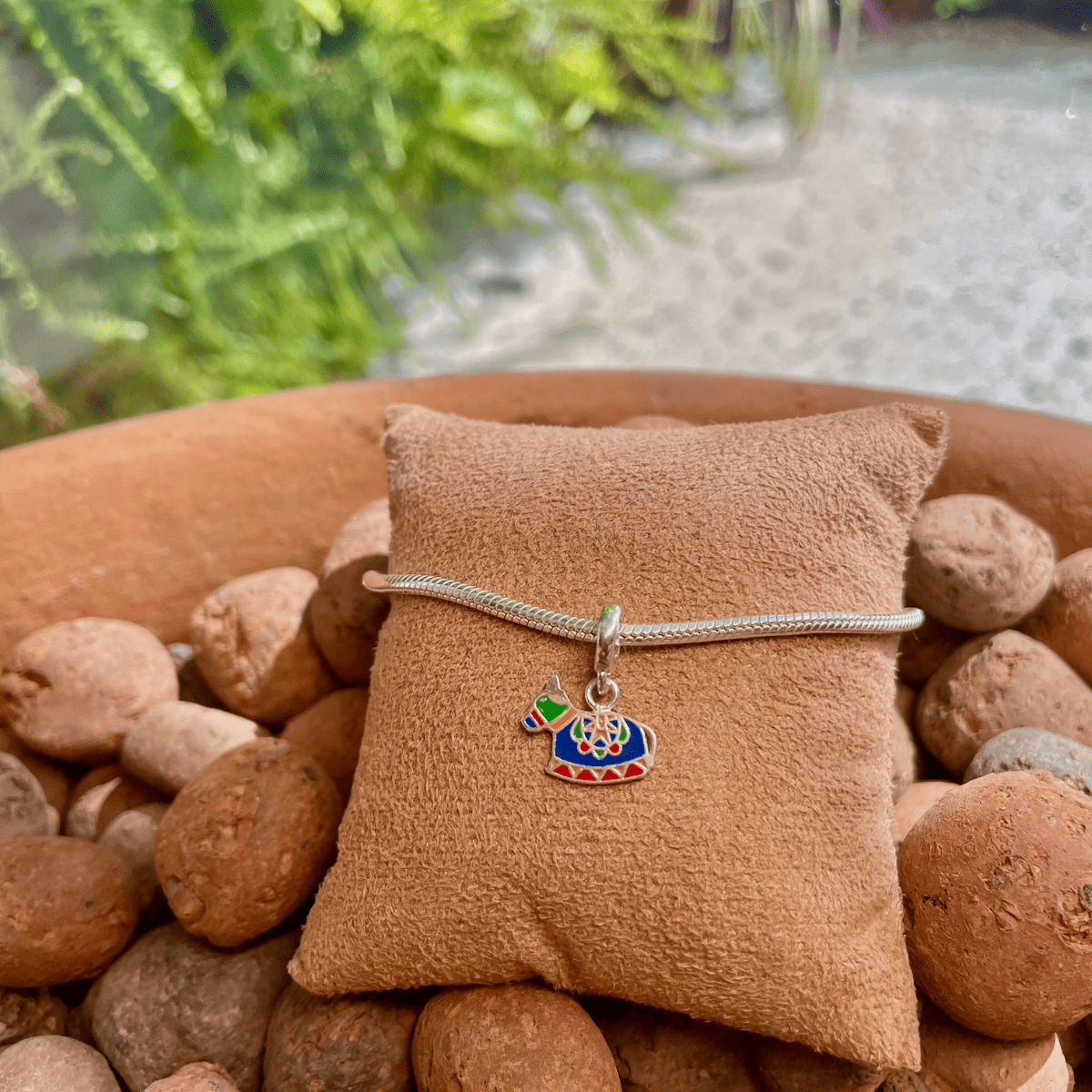 Berloque Luza Boi Bumbá Color em Prata 925