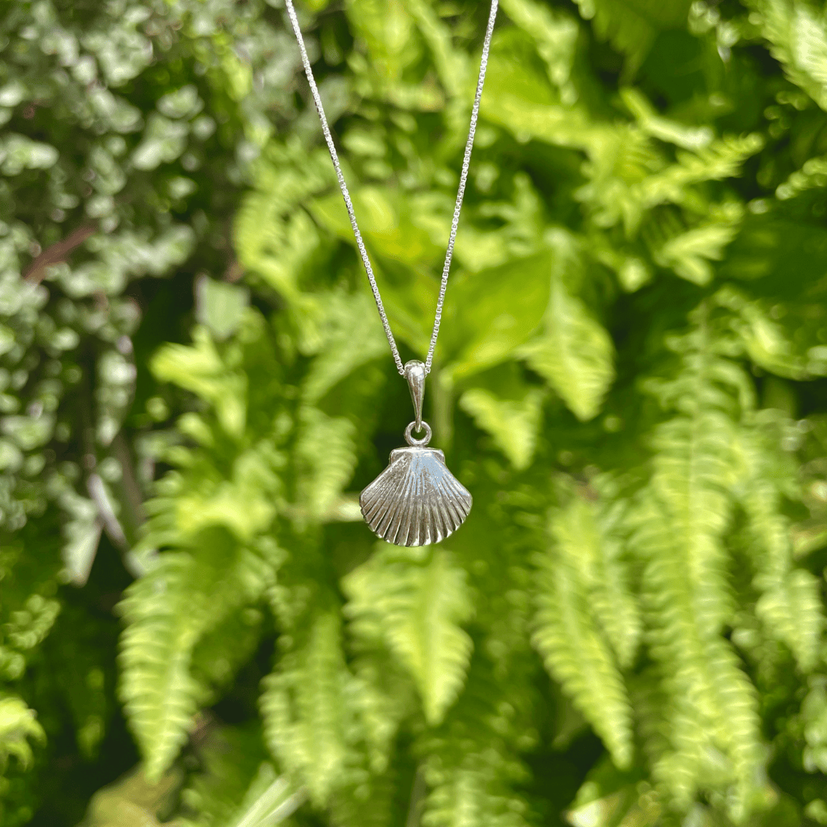 Pingente de Concha em Prata 925 Envelhecida