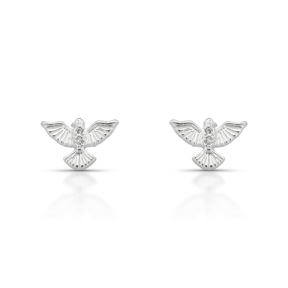 BRINCO LUZA ESPÍRITO SANTO COM ZIRCÔNIA EM PRATA 925