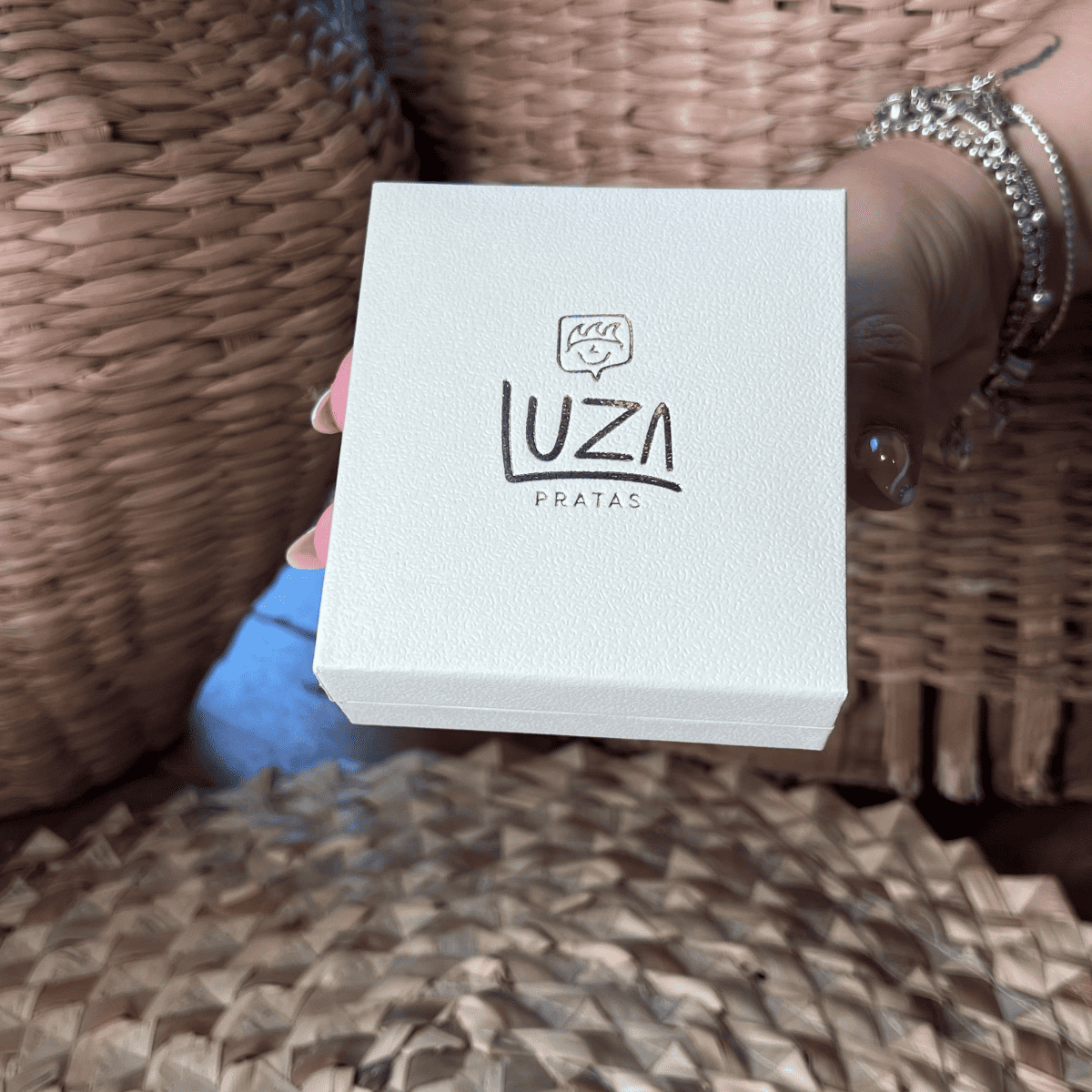 Caixa Luxo Para Conjunto Luza Pratas