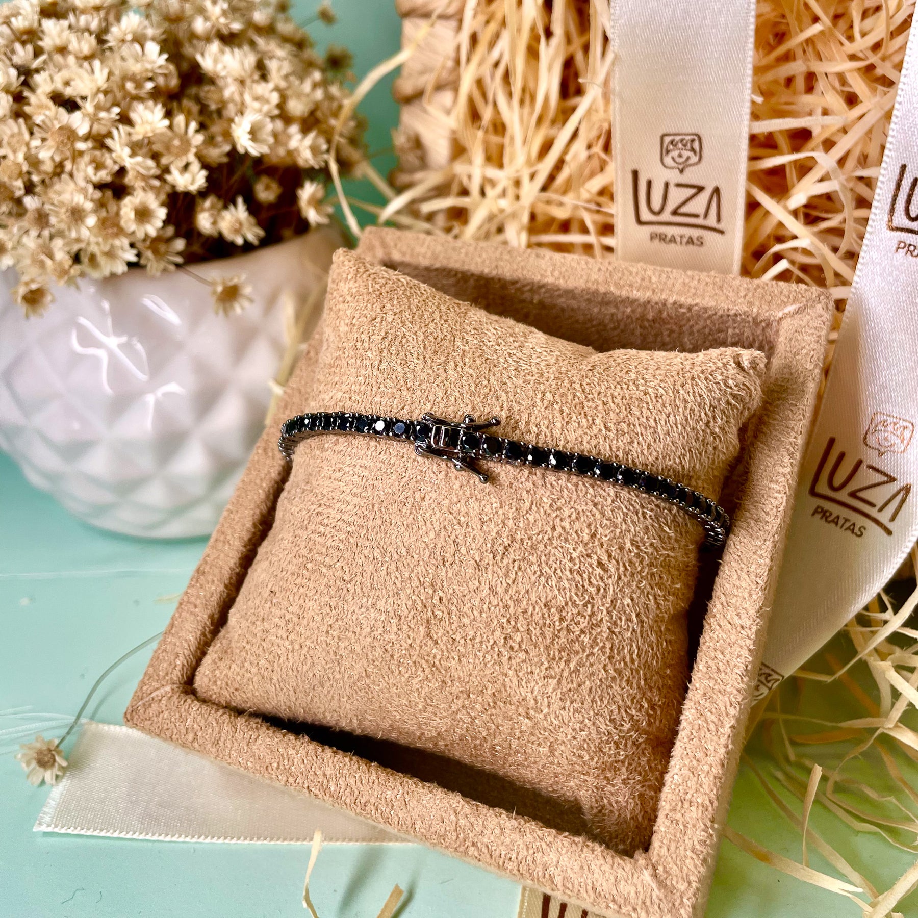 Pulseira Luza Riviera de 2,5MM em Prata 925