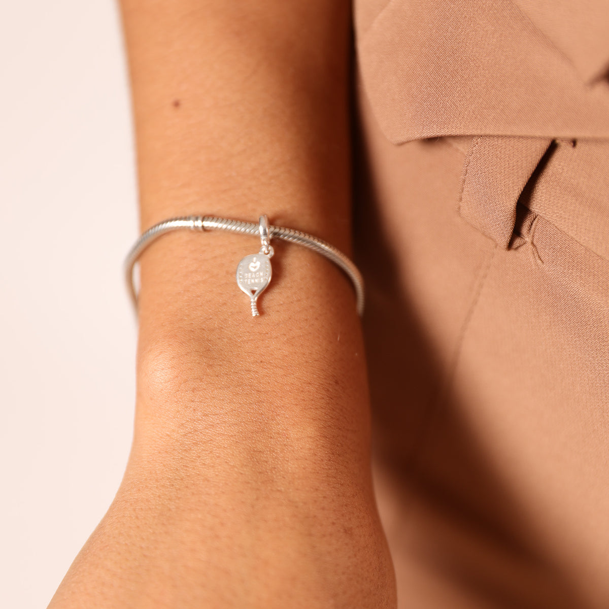 Berloque Raquete de Beach Tennis Luza em Prata 925