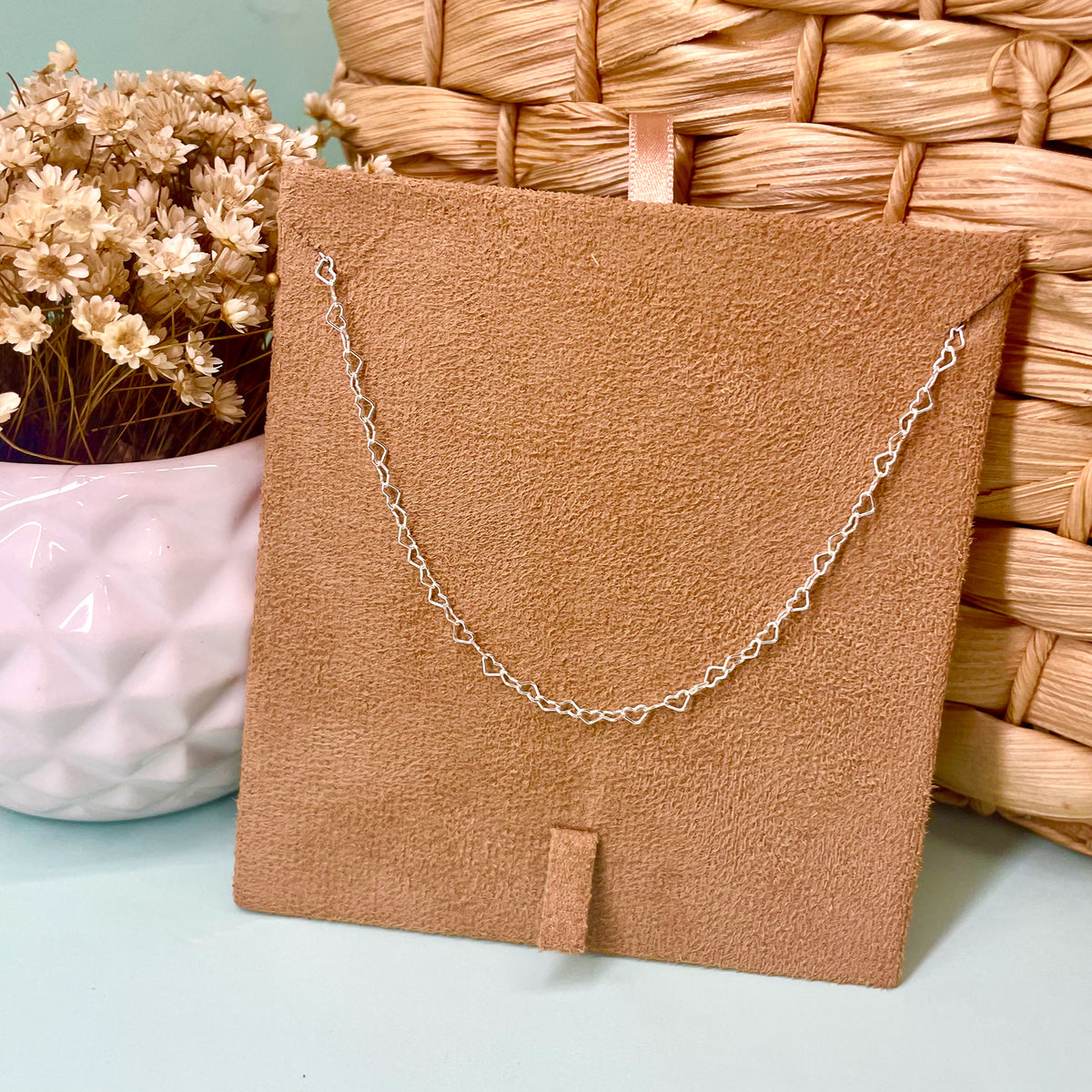 Colar de Coração Vazado em Prata 925