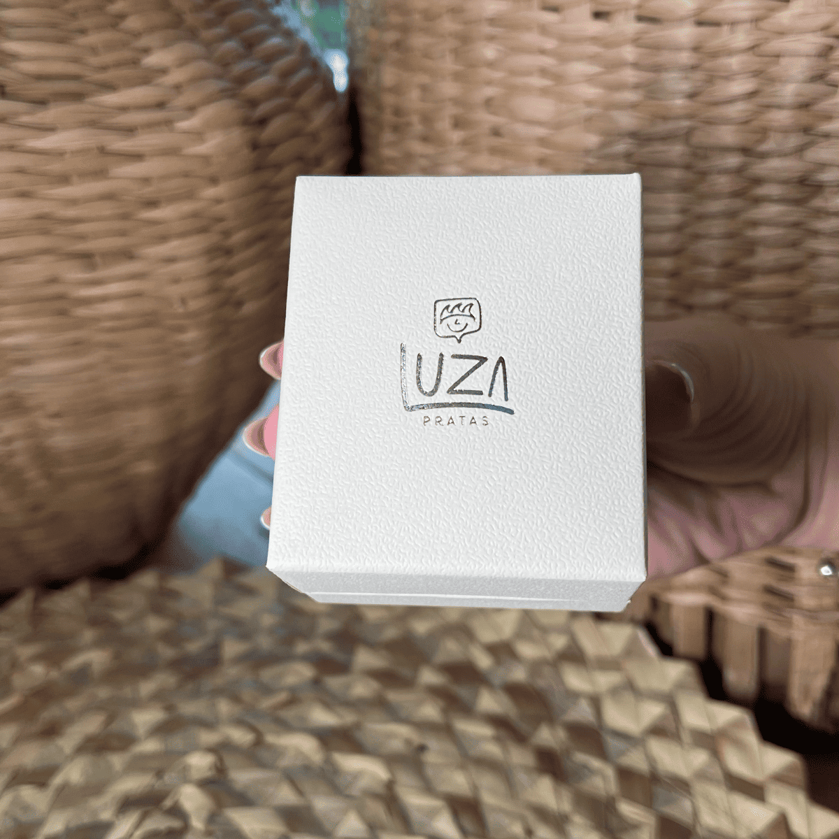 Caixa Luxo Para Aliança Luza Pratas