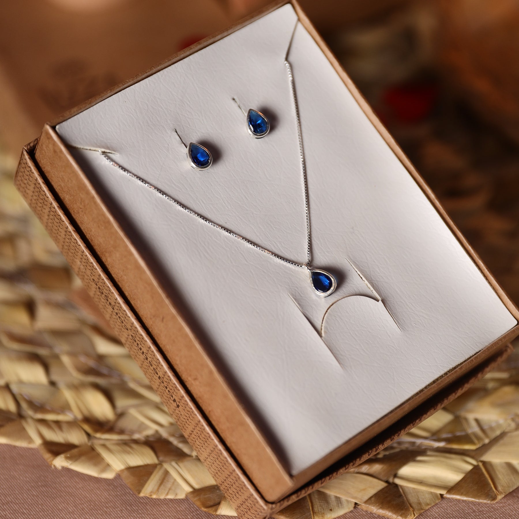 Conjunto de Pontos de Luz em Gotas Colors em Prata 925