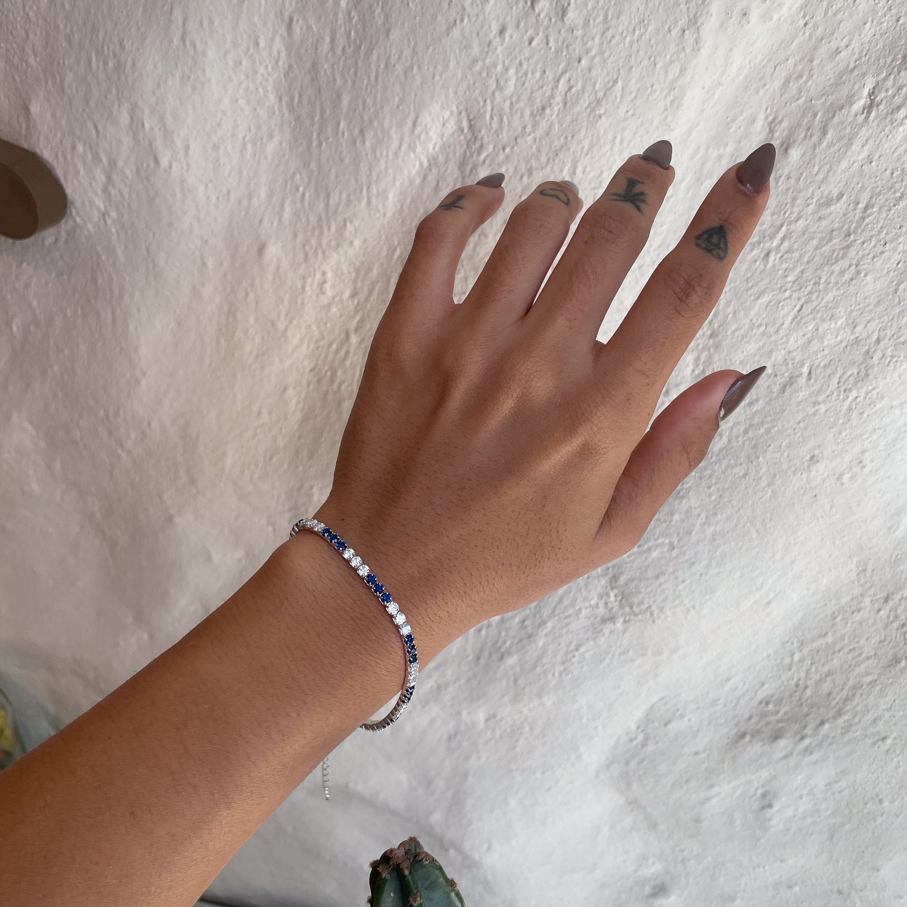 Pulseira Riviera Luza Blue White em Prata 925