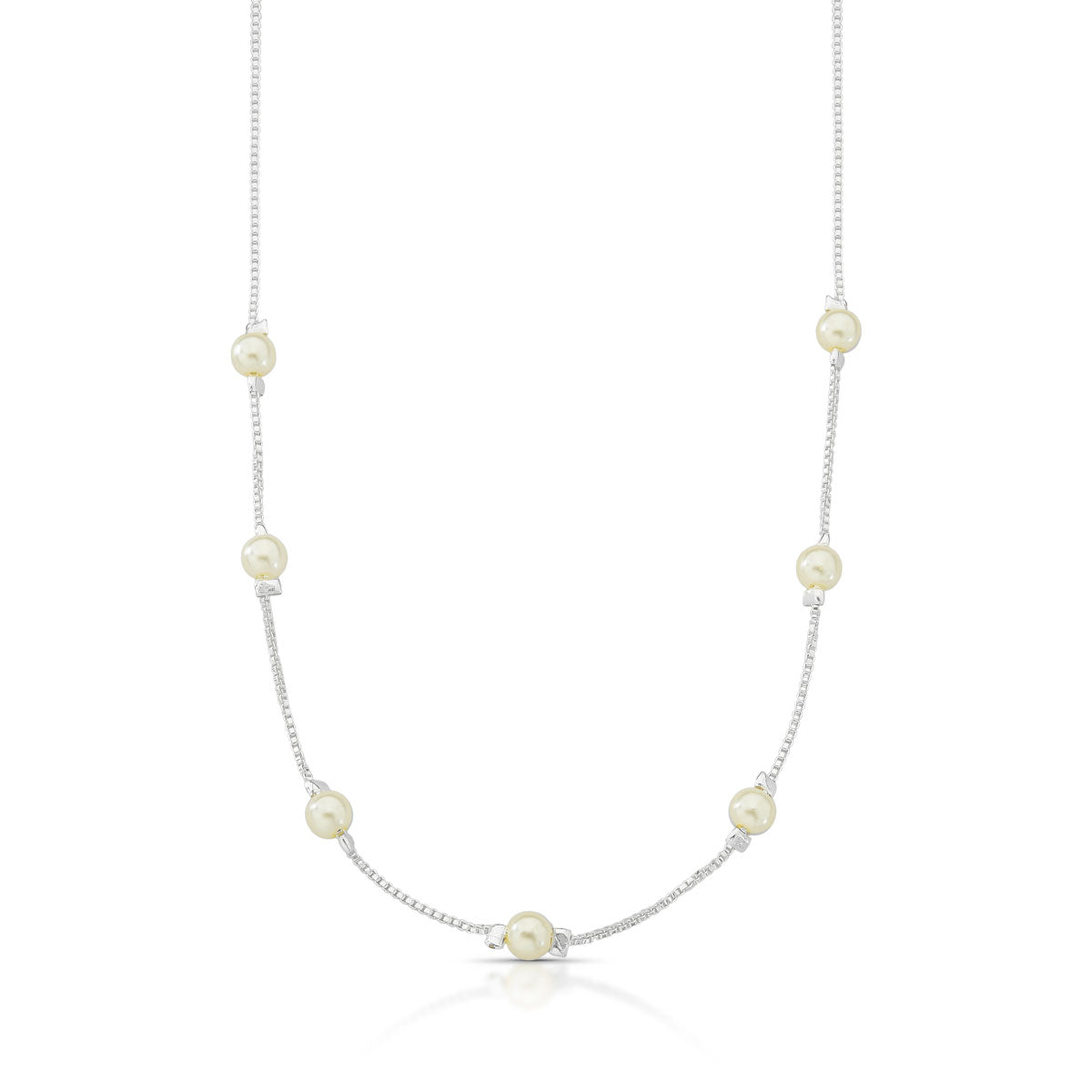 COLAR DE MICRO PEROLA EM PRATA 925