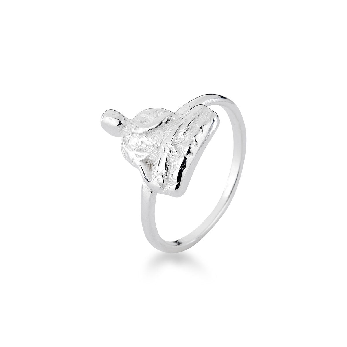 Anel Luza Monge Chinês em Prata 925