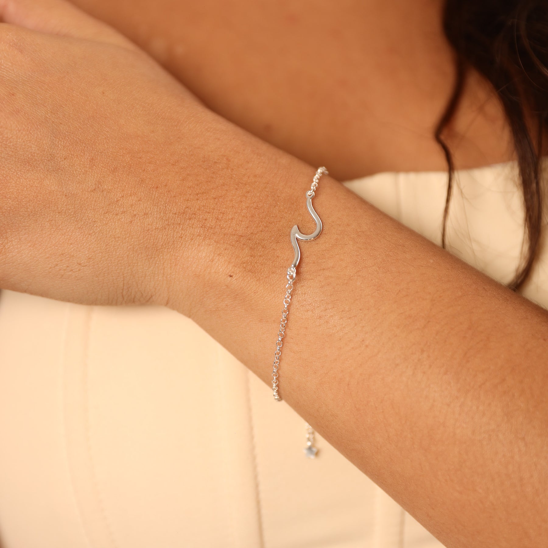 Pulseira de Onda Luza em Prata 925