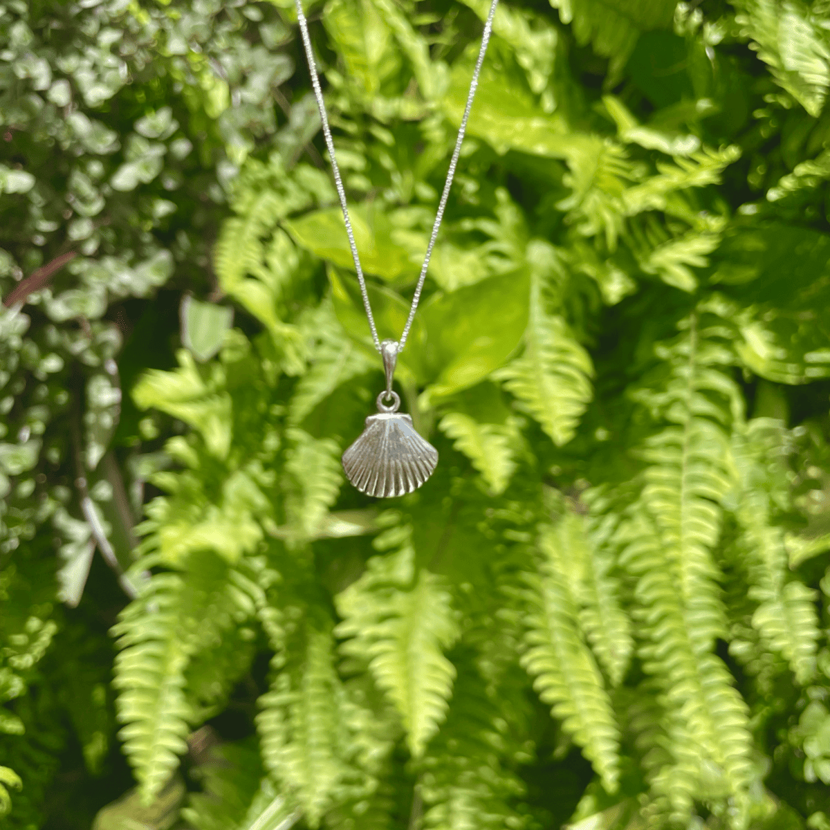 Pingente de Concha em Prata 925 Envelhecida