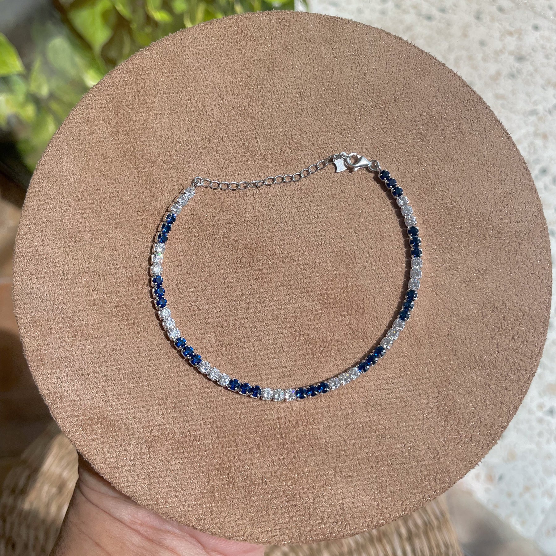 Pulseira Riviera Luza Blue White em Prata 925