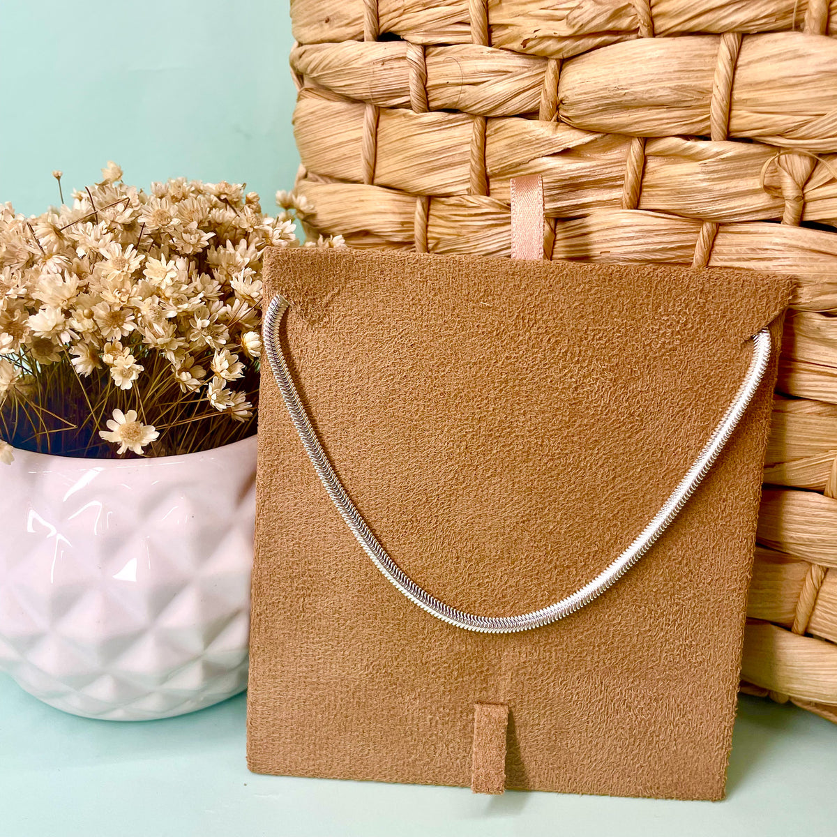 Colar de Malha Lacraia em Prata 925