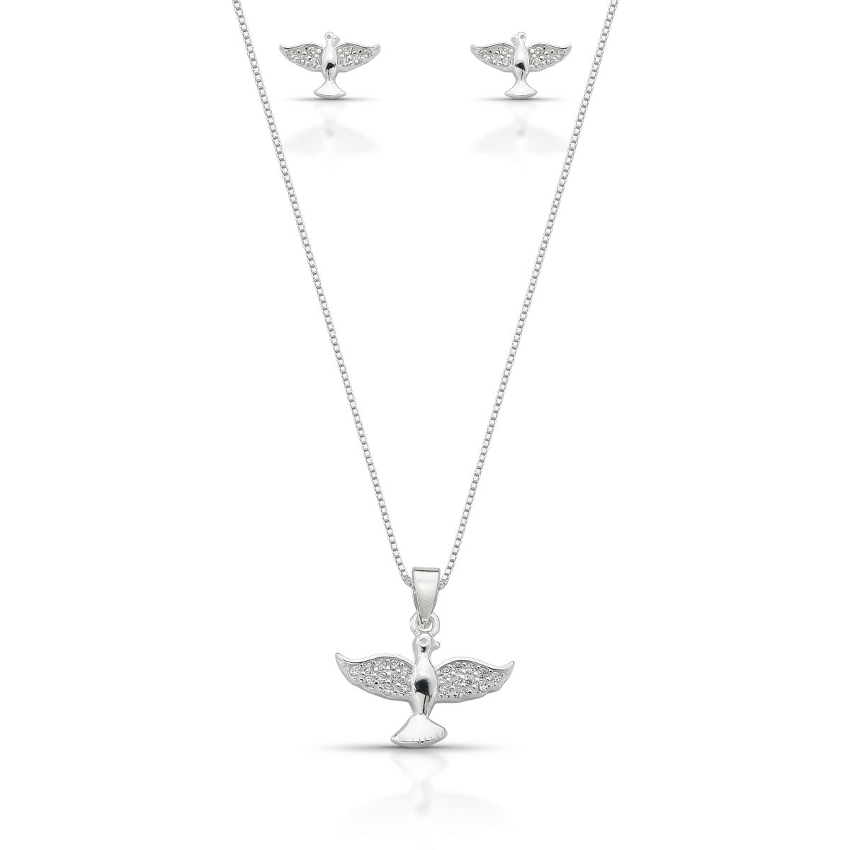 Conjunto do Espírito Santo em Prata 925