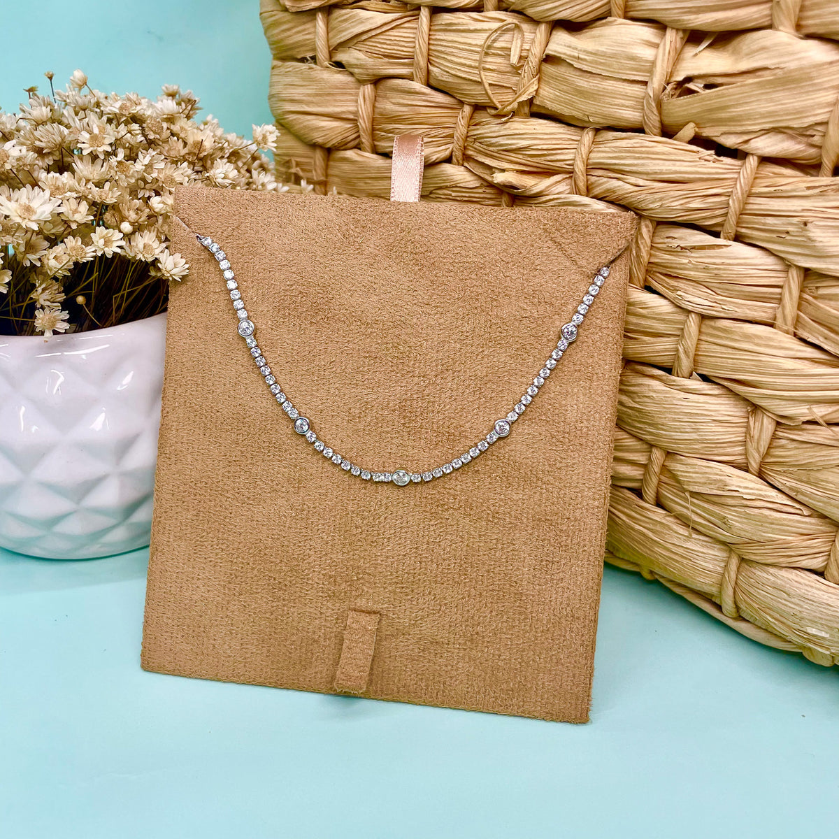 Pulseira Luza Riviera com Pontos de Luz em Prata 925