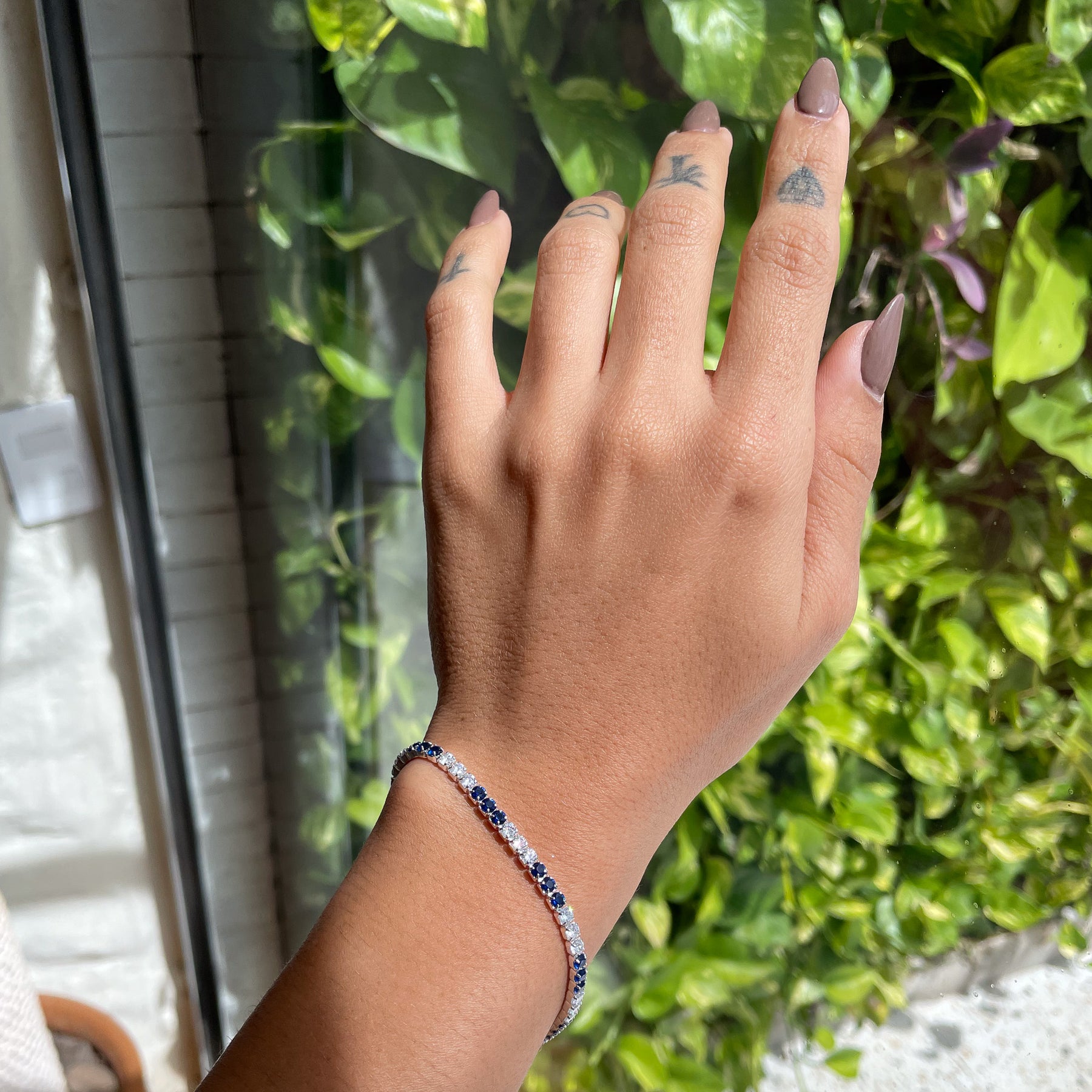 Pulseira Riviera Luza Blue White em Prata 925