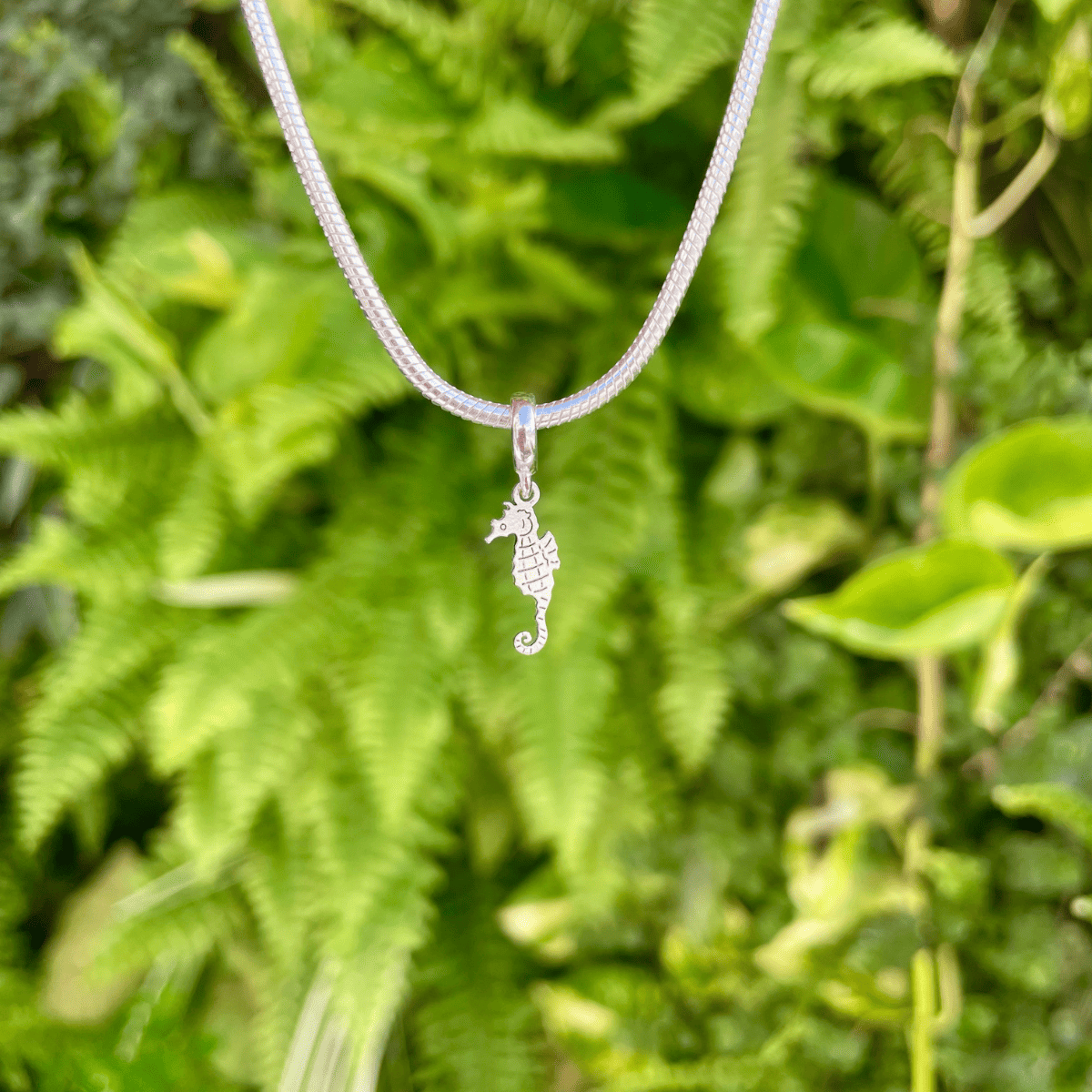 Berloque de Cavalo Marinho em Prata 925