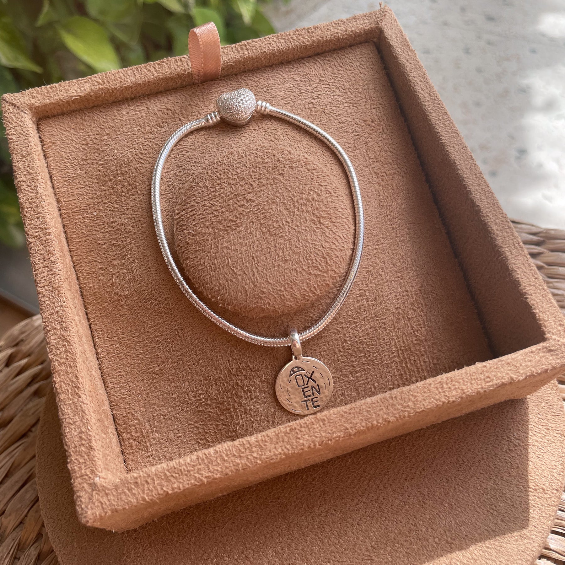 Pingente de Medalha "Oxente" em Prata 925