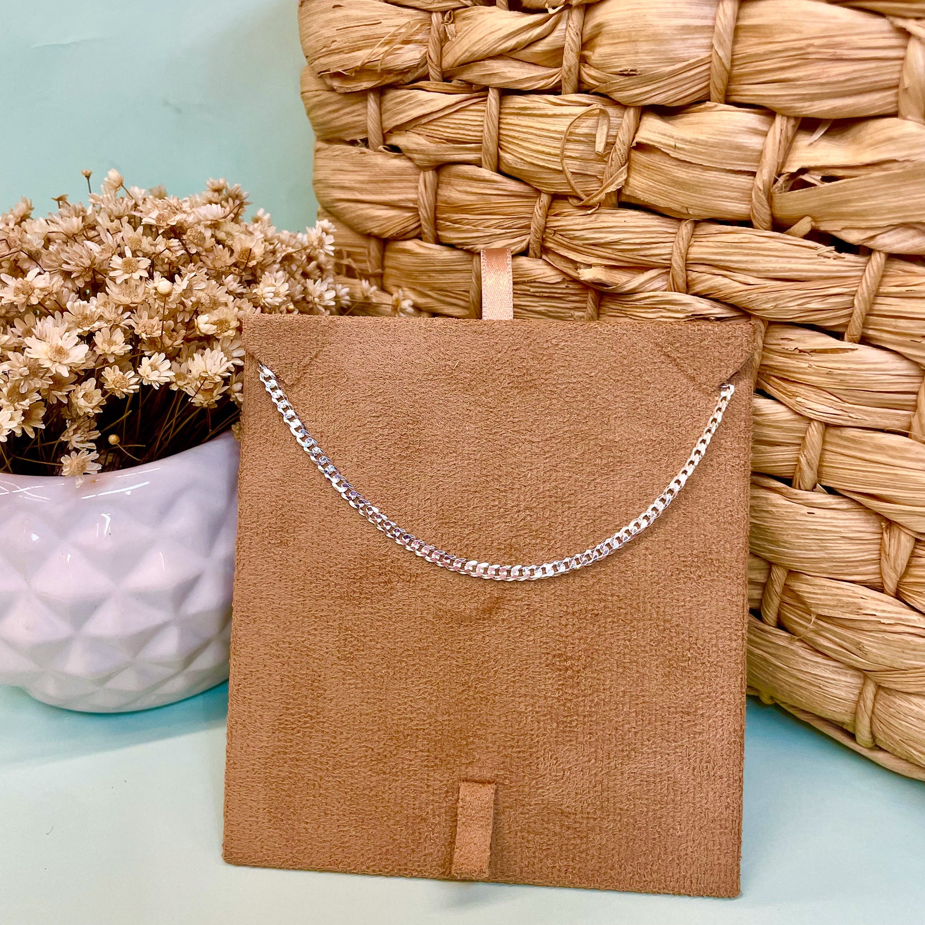 Pulseira Luza de Malha Grumet em Prata 925