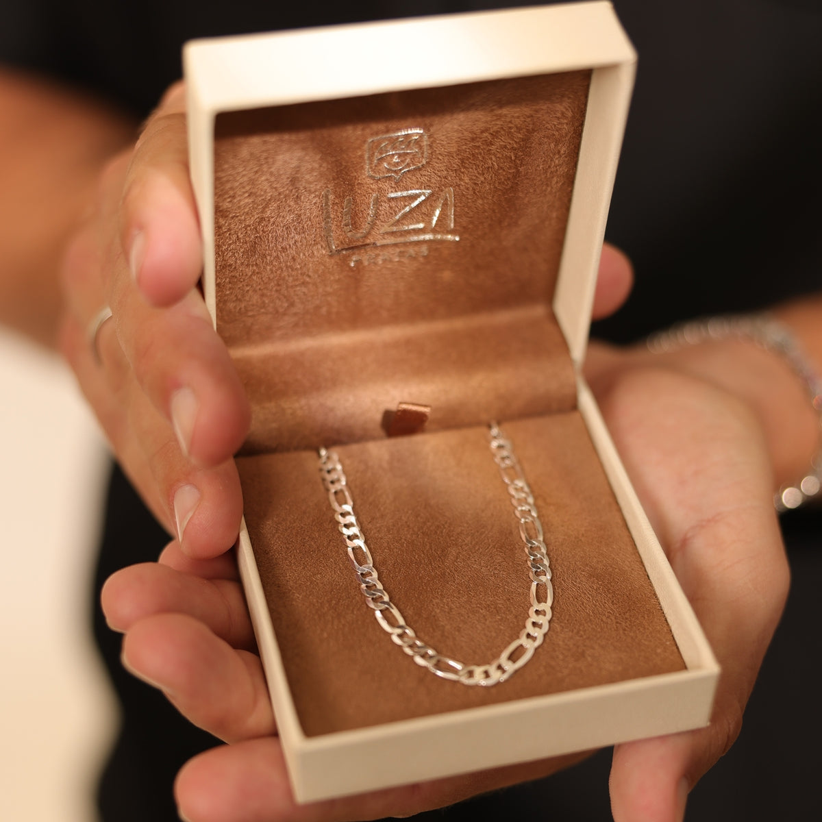 Pulseira Luza Masculina 3x1 Grossa em Prata 925