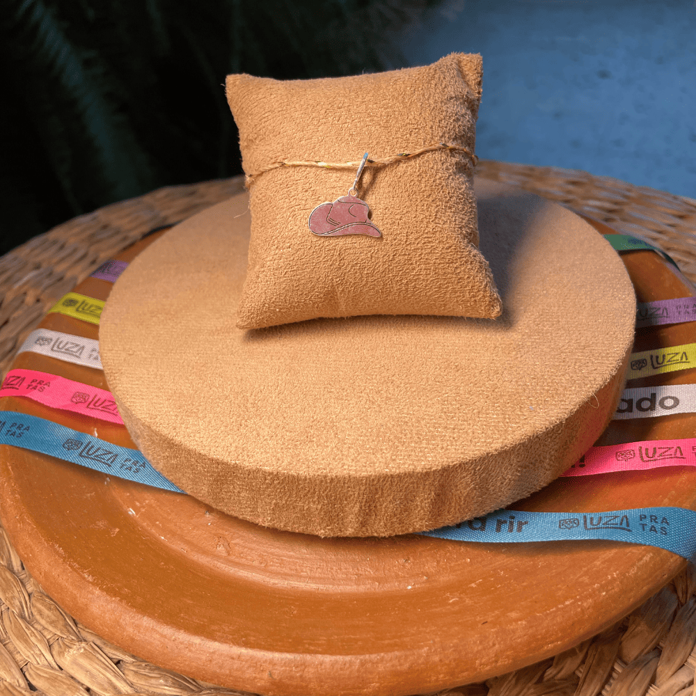 PINGENTE LUZA DE CHAPÉU DE COWBOY EM PRATA 925