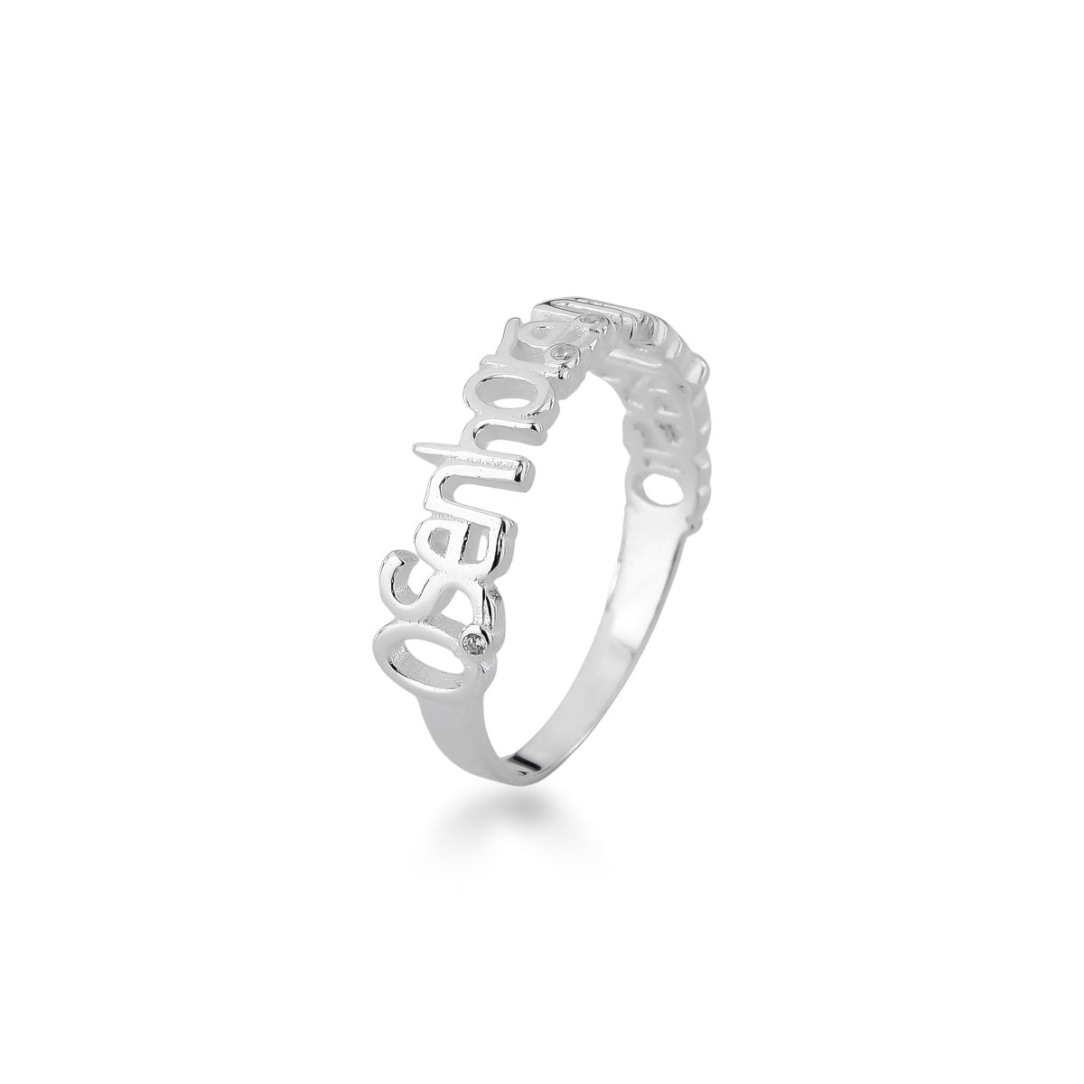 Anel Luza "O Senhor É Meu Pastor" em Prata 925