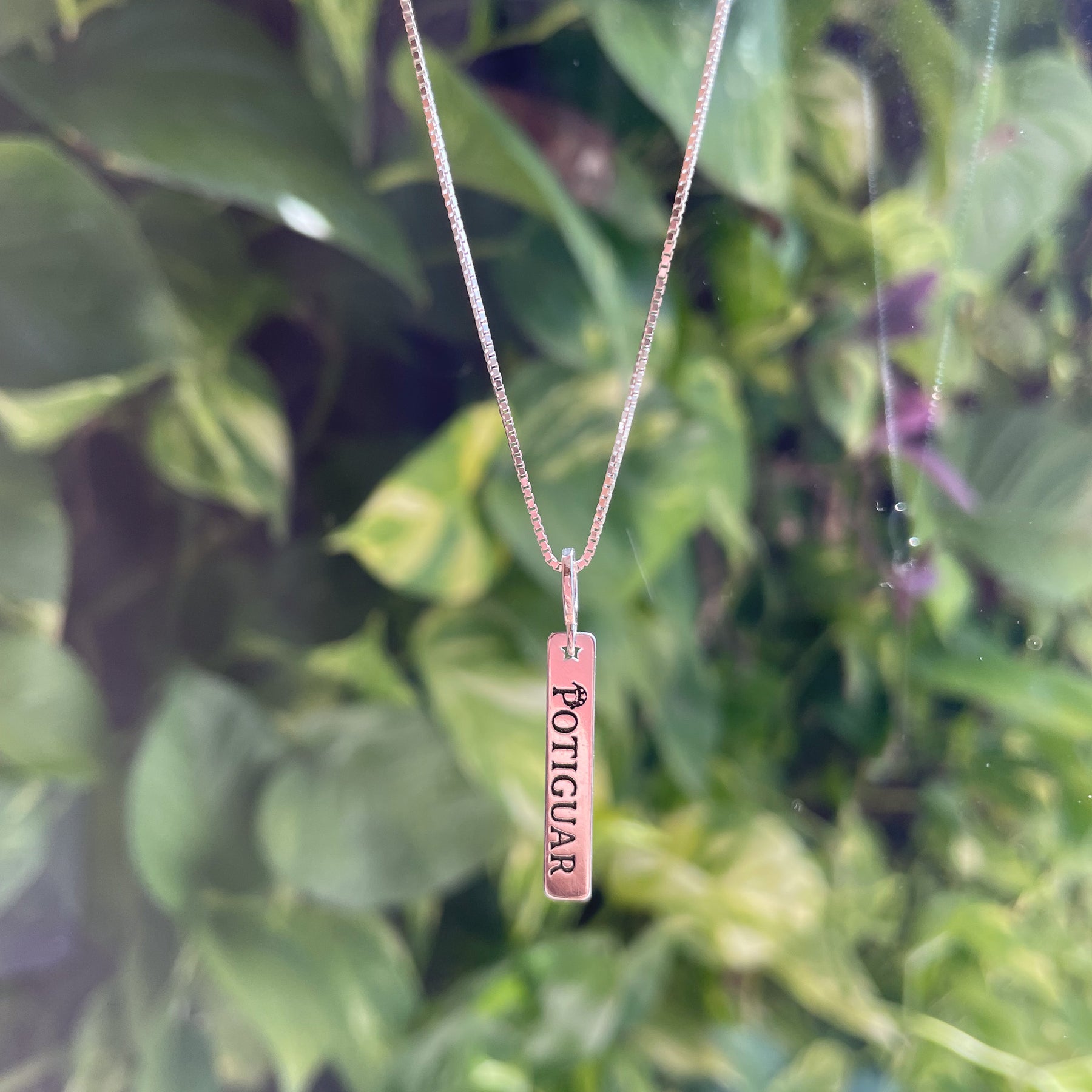 Pingente Placa Potiguar em Prata 925