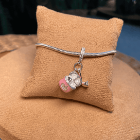 Berloque Luza Apple AirPods Esmaltado em Prata 925