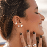 Trio Trevo Luza de Quatro Folhas em Prata 925