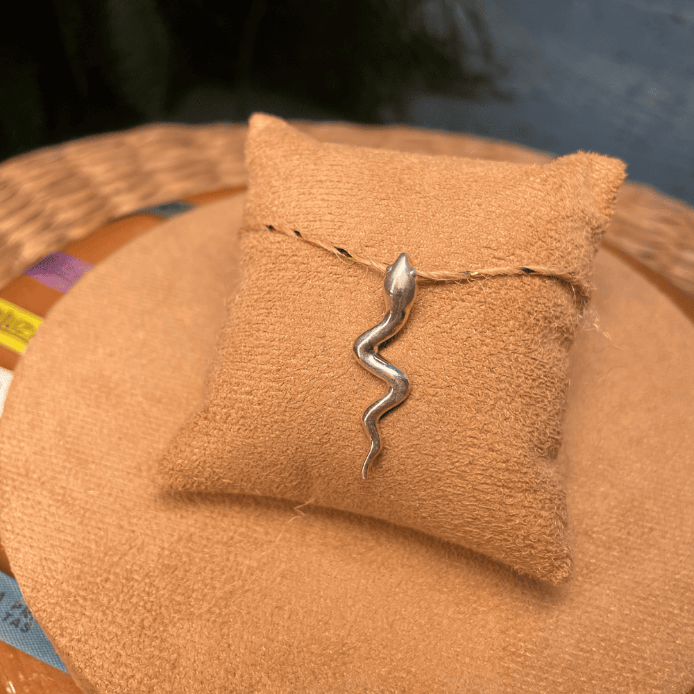 Pingente Luza de Cobra Lisa em Prata 925