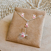 Conjunto Luza Pig com Anel, Pingente e Brinco em Prata 925