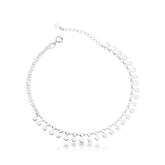 Pulseira de Estrelas e Circulos Chapados em Prata 925