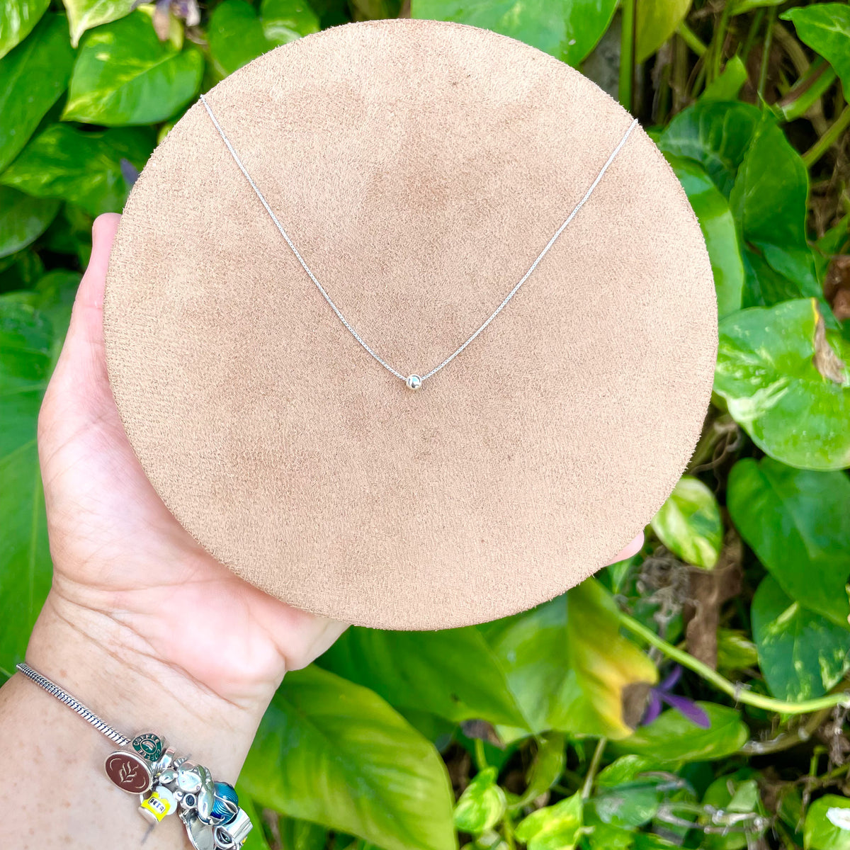 Colar de Mini Esfera em Prata 925