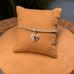 Berloque de Coração Luza de Quebra Cabeça em Prata 925