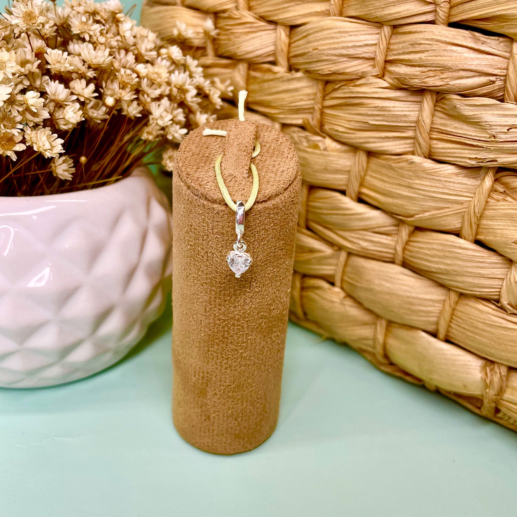 Berloque de Ponto de Luz de Coração Luza em Prata 925