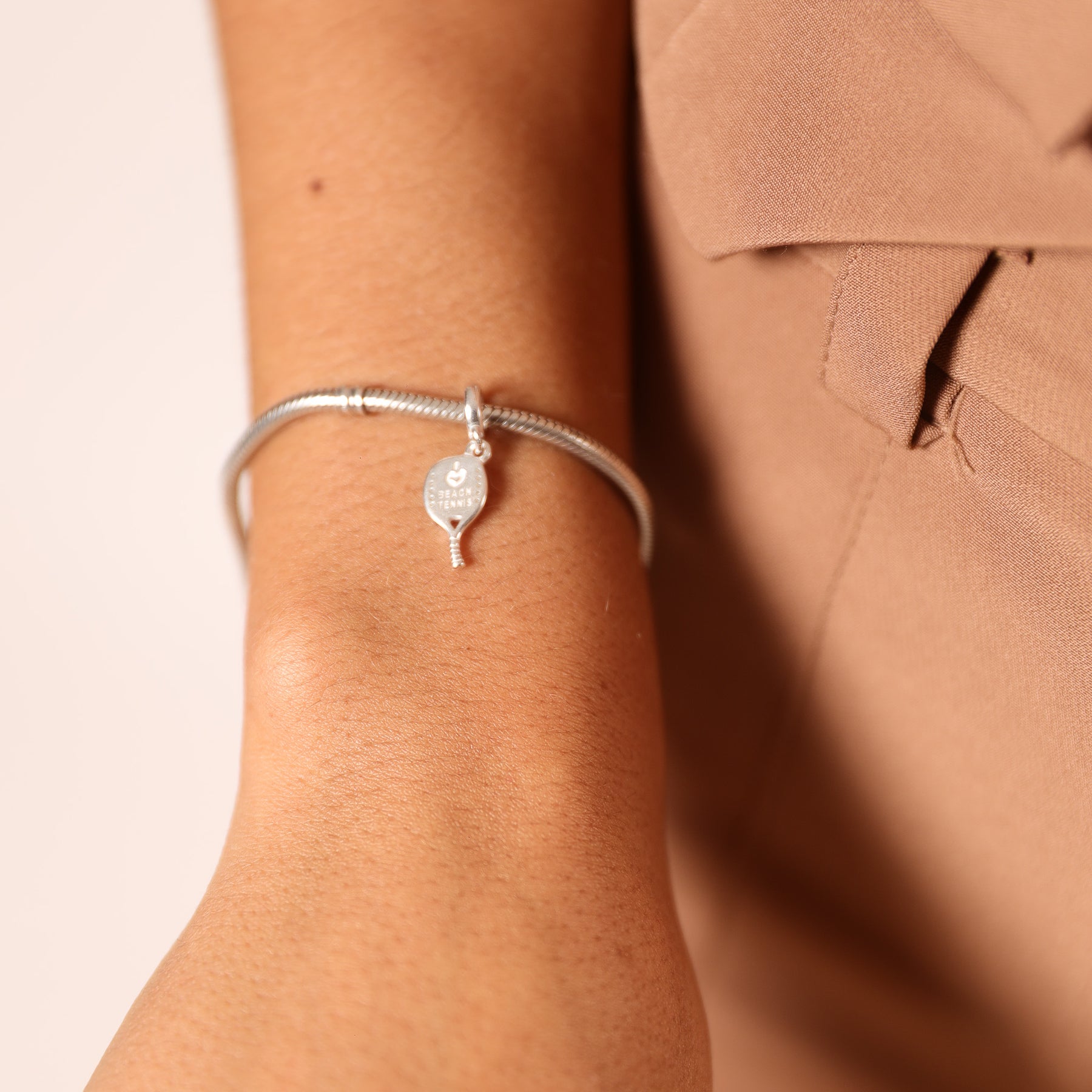 Berloque Raquete de Beach Tennis Luza em Prata 925