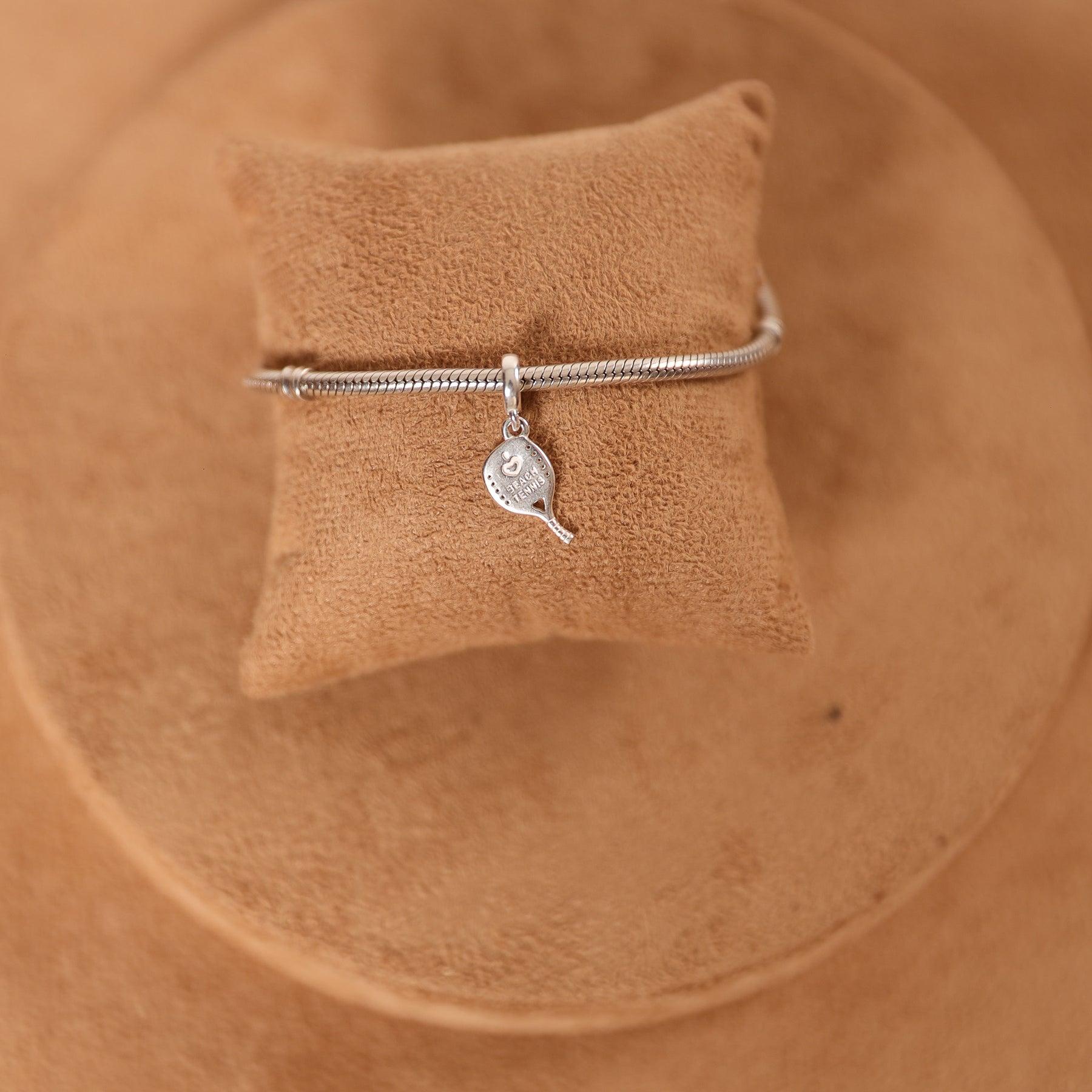 Berloque Raquete de Beach Tennis Luza em Prata 925