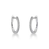 Brinco de Argola 16MM com Fecho Click em Prata 925