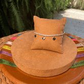 Pulseira Riviera Luza com Corações Lisos Pendentes em Prata 925