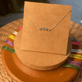 COLAR LUZA  DE ONDA LISA EM PRATA 925