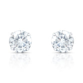 Brinco Ponto de Luz Luza Redondo de 10MM em Prata 925