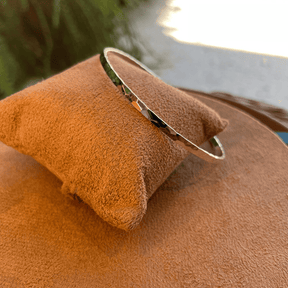 Bracete de Aro Luza Diamantado sem Fecho em Prata 925