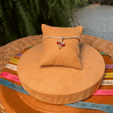 Berloque Luza de Brinde Taça de vinho em prata 925