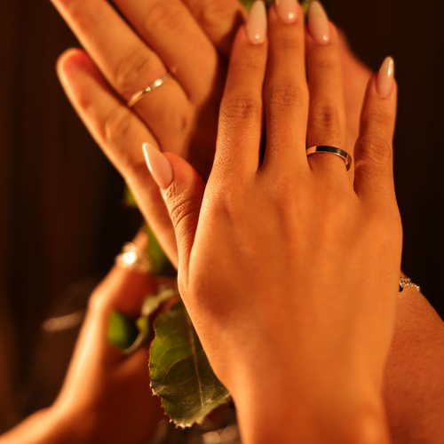 Aliança Luza Extra Fina e Lisa em Prata 925