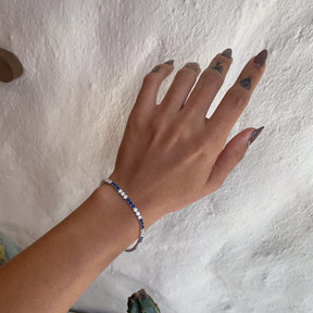 Pulseira Riviera Luza Blue White em Prata 925