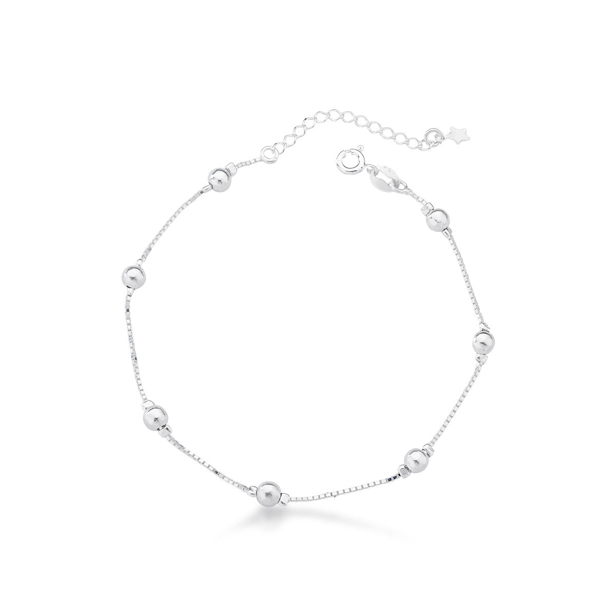 Pulseira de Esfera em Prata 925