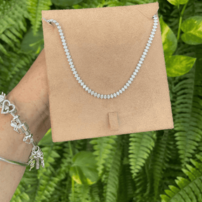 Colar Luza de Riviera Baquete em Prata 925