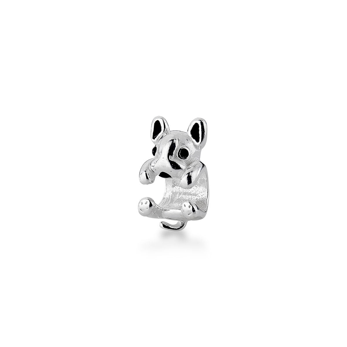 Berloque Dog Abraça Pulseira Luza em Prata 925