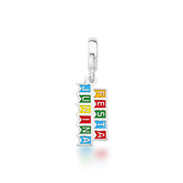 Berloque com Medalha "Festa Junina" Color em Prata 925